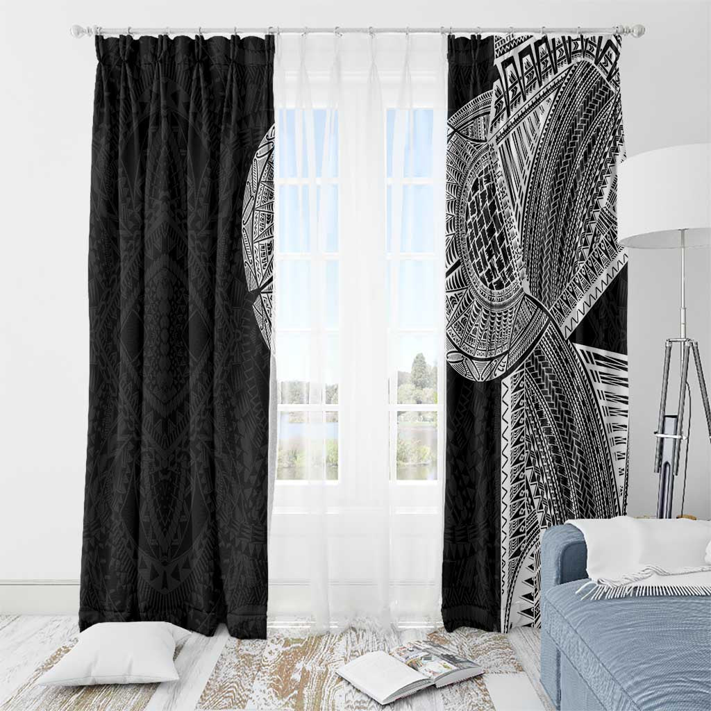 Samoan Tatau Window Curtain Art Tribal Traditional Tattoos - Polynesian Pride