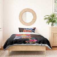 Kiribati Flag and Fireworks Bedding Set First Place Welcome the New Year - Polynesian Pride