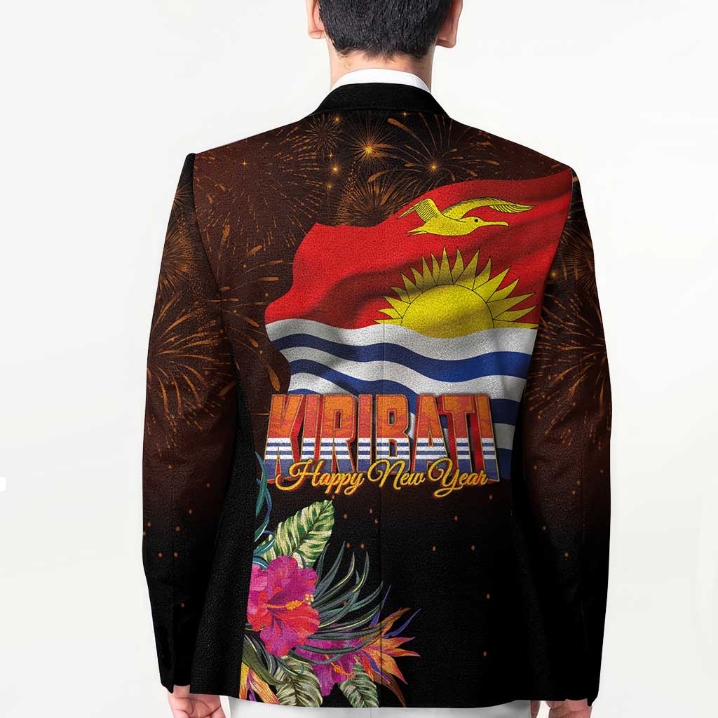 Kiribati Flag and Fireworks Blazer First Place Welcome the New Year - Polynesian Pride