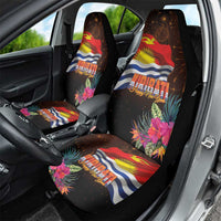 Kiribati Flag and Fireworks Car Seat Cover First Place Welcome the New Year - Polynesian Pride