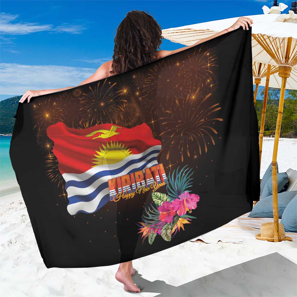 Kiribati Flag and Fireworks Sarong First Place Welcome the New Year - Polynesian Pride