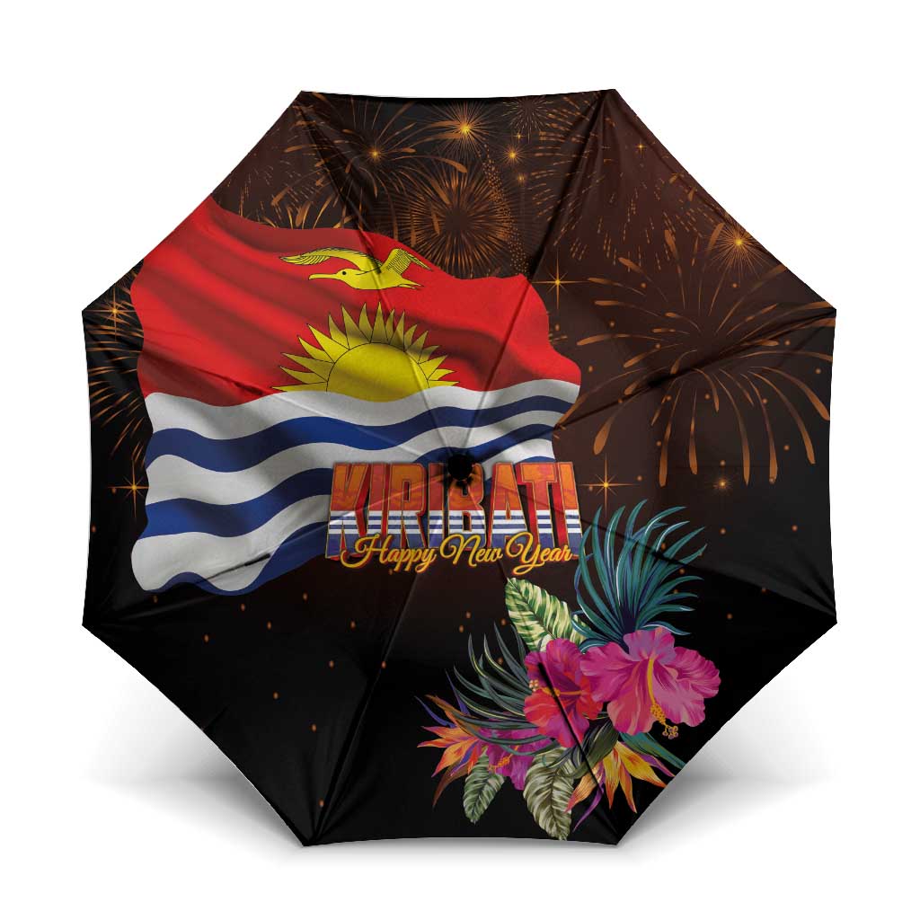 Kiribati Flag and Fireworks Umbrella First Place Welcome the New Year - Polynesian Pride