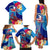 Personalised Haiti 220th Anniversary Independence Day Family Matching Tank Maxi Dress and Hawaiian Shirt Ayiti Flower with Polynesian Pattern LT03 - Polynesian Pride