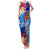 Personalised Haiti 220th Anniversary Independence Day Family Matching Tank Maxi Dress and Hawaiian Shirt Ayiti Flower with Polynesian Pattern LT03 Mom's Dress Blue - Polynesian Pride