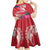 Personalised Haiti Coat Of Arms Kid Short Sleeve Dress Repiblik d Ayiti Tropical Flower Red Polynesian Pattern LT03 - Polynesian Pride