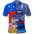Personalised Samoa 62nd Anniversary Independence Day Polo Shirt Samoan Tribal Flag Style LT03 Blue - Polynesian Pride