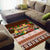 Pasifika Festival Auckland Area Rug Polynesian Tribal with Pacific Pattern Brown Color