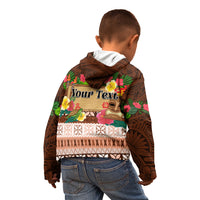 Pasifika Festival Auckland Kid Hoodie Polynesian Tribal with Pacific Pattern Brown Color LT03 - Polynesian Pride