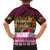 Pasifika Festival Auckland Family Matching Summer Maxi Dress and Hawaiian Shirt Polynesian Tribal with Pacific Pattern Pink Color LT03 - Polynesian Pride