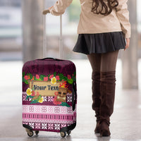 Pasifika Festival Auckland Luggage Cover Polynesian Tribal with Pacific Pattern Pink Color LT03 - Polynesian Pride