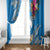 Yap Day Window Curtain Tapa Pattern with Hisbiscus