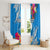 Yap Day Window Curtain Tapa Pattern with Hisbiscus