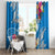 Yap Day Window Curtain Tapa Pattern with Hisbiscus