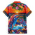 Hawaiian Lei Day Hawaiian Shirt Dolphins with Colorful Corals and Romantic Sunset