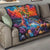 Hawaiian Lei Day Quilt Dolphins with Colorful Corals and Romantic Sunset