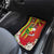 Personalised Hawaii and Philippines Together Car Mats The Emblems with Cultural Symbols Green-Yellow-Red Tricolor
