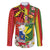Personalised Hawaii and Philippines Together Family Matching Puletasi and Hawaiian Shirt The Emblems with Cultural Symbols Green-Yellow-Red Tricolor
