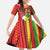 Personalised Hawaii and Philippines Together Family Matching Summer Maxi Dress and Hawaiian Shirt The Emblems with Cultural Symbols Green-Yellow-Red Tricolor