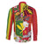 Personalised Hawaii and Philippines Together Family Matching Summer Maxi Dress and Hawaiian Shirt The Emblems with Cultural Symbols Green-Yellow-Red Tricolor