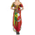Personalised Hawaii and Philippines Together Family Matching Summer Maxi Dress and Hawaiian Shirt The Emblems with Cultural Symbols Green-Yellow-Red Tricolor