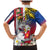 Personalised Hawaii and Philippines Together Family Matching Mermaid Dress and Hawaiian Shirt The Emblems with Cultural Symbols Blue-White-Red Tricolor