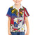 Personalised Hawaii and Philippines Together Kid Hawaiian Shirt The Emblems with Cultural Symbols Blue-White-Red Tricolor