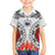 Samoa Siapo Ula Fala Family Matching Long Sleeve Bodycon Dress and Hawaiian Shirt With Ginger Plant White Color LT03 Son's Shirt White - Polynesian Pride