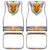 Haiti Flag Traditional Dashiki Car Mats White Color - Polynesian Pride