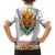 Haiti Flag Traditional Dashiki Family Matching Off Shoulder Short Dress and Hawaiian Shirt White Color - Polynesian Pride