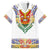Haiti Flag Traditional Dashiki Family Matching Summer Maxi Dress and Hawaiian Shirt White Color - Polynesian Pride