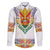 Haiti Flag Traditional Dashiki Family Matching Summer Maxi Dress and Hawaiian Shirt White Color - Polynesian Pride