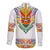 Haiti Flag Traditional Dashiki Family Matching Summer Maxi Dress and Hawaiian Shirt White Color - Polynesian Pride