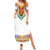 Haiti Flag Traditional Dashiki Family Matching Summer Maxi Dress and Hawaiian Shirt White Color - Polynesian Pride