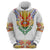 Haiti Flag Traditional Dashiki Hoodie White Color - Polynesian Pride