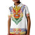 Haiti Flag Traditional Dashiki Kid Polo Shirt White Color - Polynesian Pride