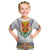 Haiti Flag Traditional Dashiki Kid T Shirt White Color - Polynesian Pride