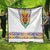 Haiti Flag Traditional Dashiki Quilt White Color - Polynesian Pride