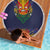 Haiti Flag Traditional Dashiki Beach Blanket Black Color - Polynesian Pride