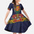 Haiti Flag Traditional Dashiki Family Matching Summer Maxi Dress and Hawaiian Shirt Black Color - Polynesian Pride