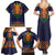 Haiti Flag Traditional Dashiki Family Matching Summer Maxi Dress and Hawaiian Shirt Black Color - Polynesian Pride