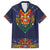Haiti Flag Traditional Dashiki Family Matching Summer Maxi Dress and Hawaiian Shirt Black Color - Polynesian Pride
