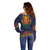 Haiti Flag Traditional Dashiki Off Shoulder Sweater Black Color - Polynesian Pride