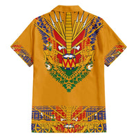 Haiti Flag Traditional Dashiki Family Matching Puletasi and Hawaiian Shirt Yellow Color - Polynesian Pride