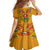 Haiti Flag Traditional Dashiki Family Matching Summer Maxi Dress and Hawaiian Shirt Yellow Color - Polynesian Pride