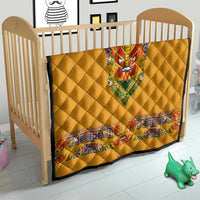 Haiti Flag Traditional Dashiki Quilt Yellow Color - Polynesian Pride