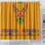 Haiti Flag Traditional Dashiki Shower Curtain Yellow Color - Polynesian Pride