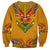 Haiti Flag Traditional Dashiki Sweatshirt Yellow Color - Polynesian Pride