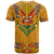 Haiti Flag Traditional Dashiki T Shirt Yellow Color - Polynesian Pride
