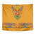 Haiti Flag Traditional Dashiki Tapestry Yellow Color - Polynesian Pride