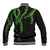 Hawaii Maile Lei Baseball Jacket Aloha Black Color